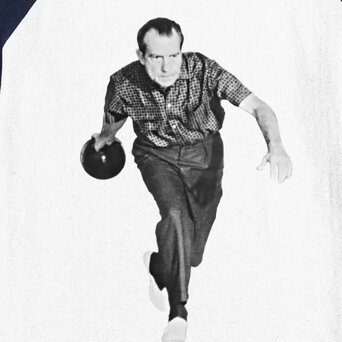 Richard Nixon Bowling Great Gift Baseball Sleeve Shirt