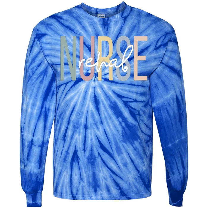 Rehabilitation Nursing Boho Rehabilitation Nurse Gift Tie-Dye Long Sleeve Shirt