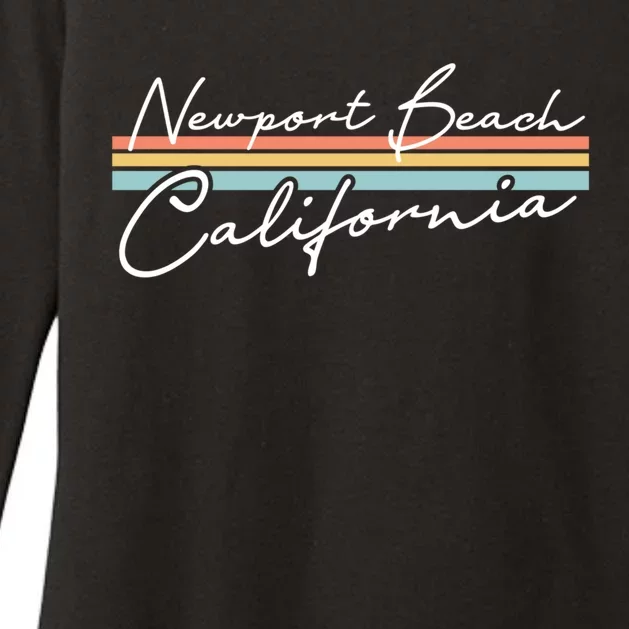 Retro Newport Beach California Gift Womens CVC Long Sleeve Shirt