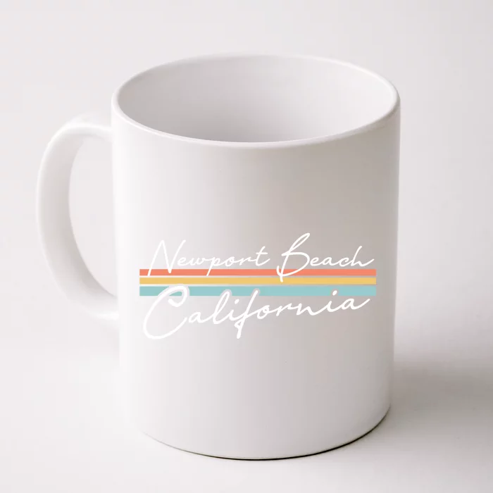 Retro Newport Beach California Gift Front & Back Coffee Mug