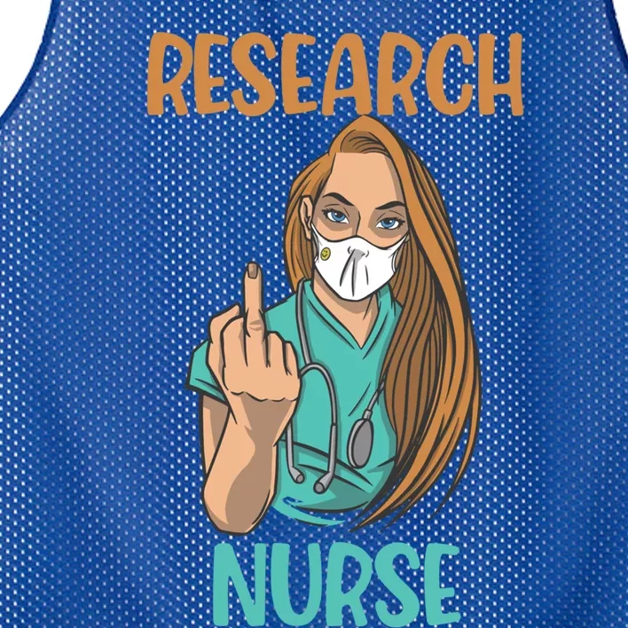 Research Nurse Bad Ass Angry Nursing Cute Gift Mesh Reversible Basketball Jersey Tank