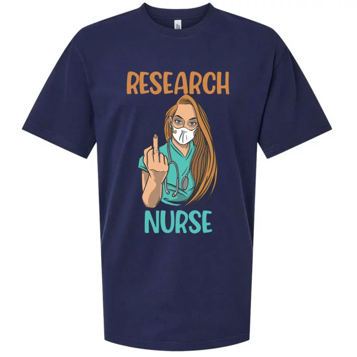 Research Nurse Bad Ass Angry Nursing Cute Gift Sueded Cloud Jersey T-Shirt