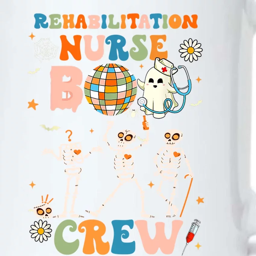 Rehabilitation Nurse Boo Crew Halloween Skeleton Dancing Gift Black Color Changing Mug