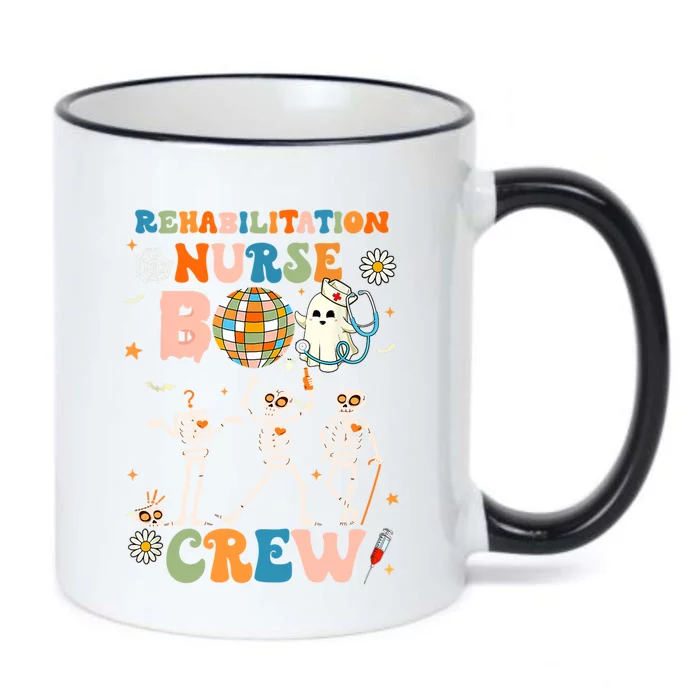 Rehabilitation Nurse Boo Crew Halloween Skeleton Dancing Gift Black Color Changing Mug