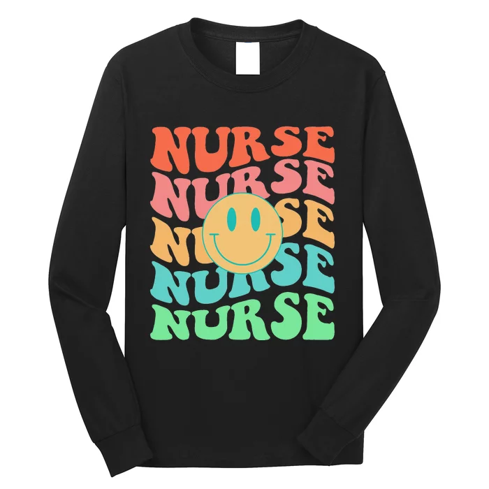 Retro Nurse Colorful Nurse Life Nurse's Day Long Sleeve Shirt