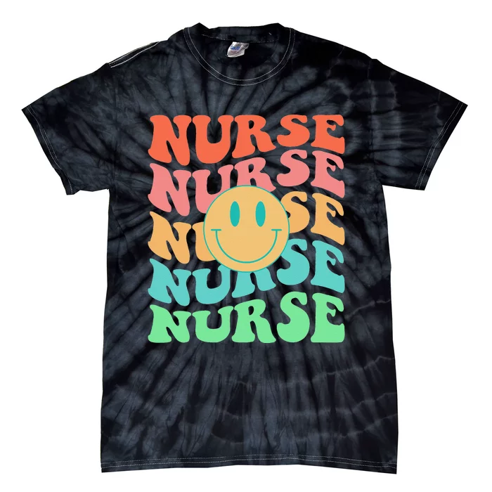 Retro Nurse Colorful Nurse Life Nurse's Day Tie-Dye T-Shirt