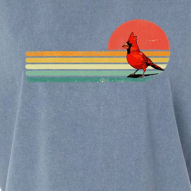 Retro Northern Cardinal Bird Animal Bird Lover Garment-Dyed Women's Muscle Tee