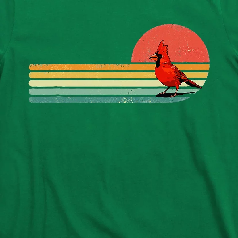 Retro Northern Cardinal Bird Animal Bird Lover T-Shirt