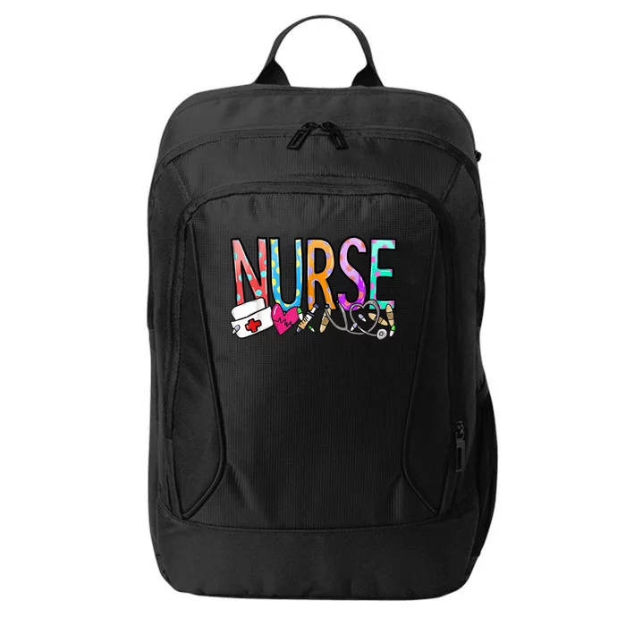 RN Nurse Colorful Gift City Backpack