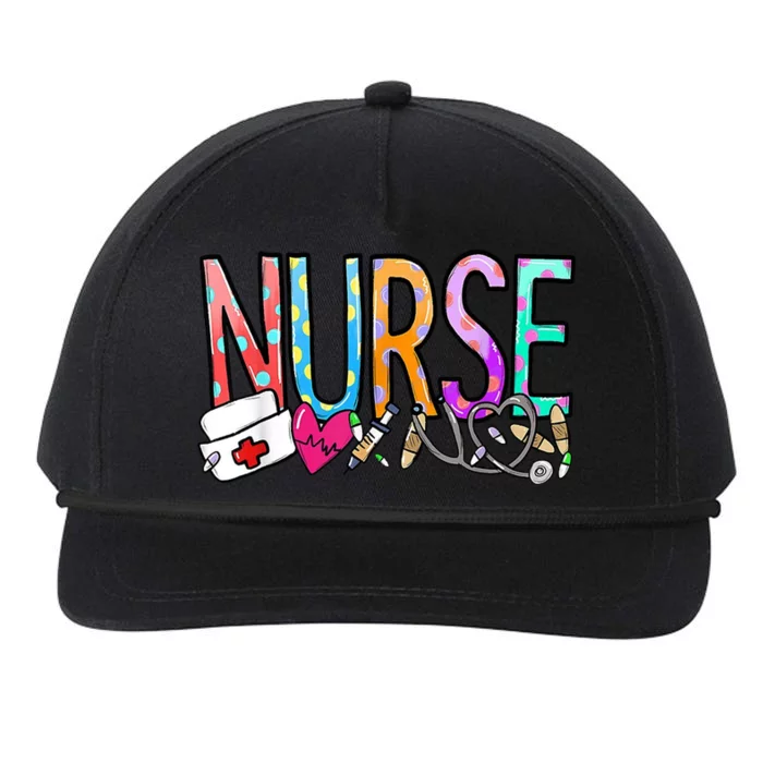 RN Nurse Colorful Gift Snapback Five-Panel Rope Hat