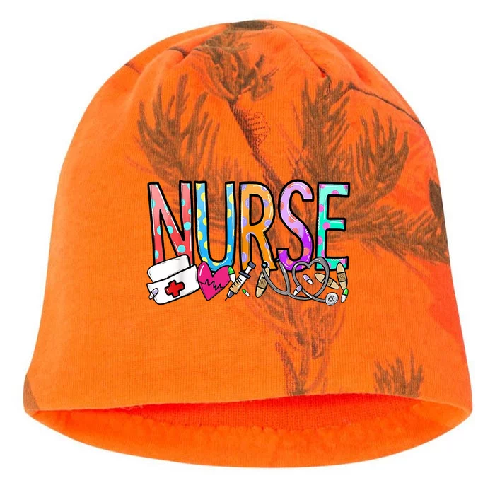 RN Nurse Colorful Gift Kati - Camo Knit Beanie