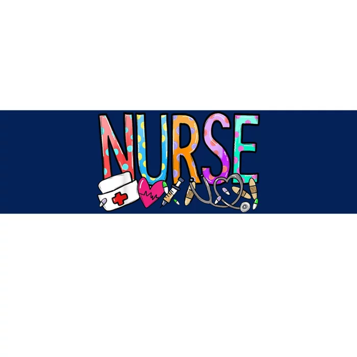 RN Nurse Colorful Gift Bumper Sticker