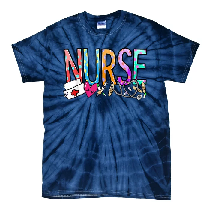 RN Nurse Colorful Gift Tie-Dye T-Shirt