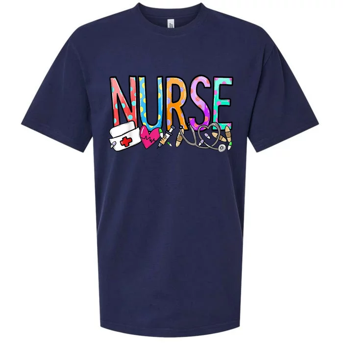 RN Nurse Colorful Gift Sueded Cloud Jersey T-Shirt