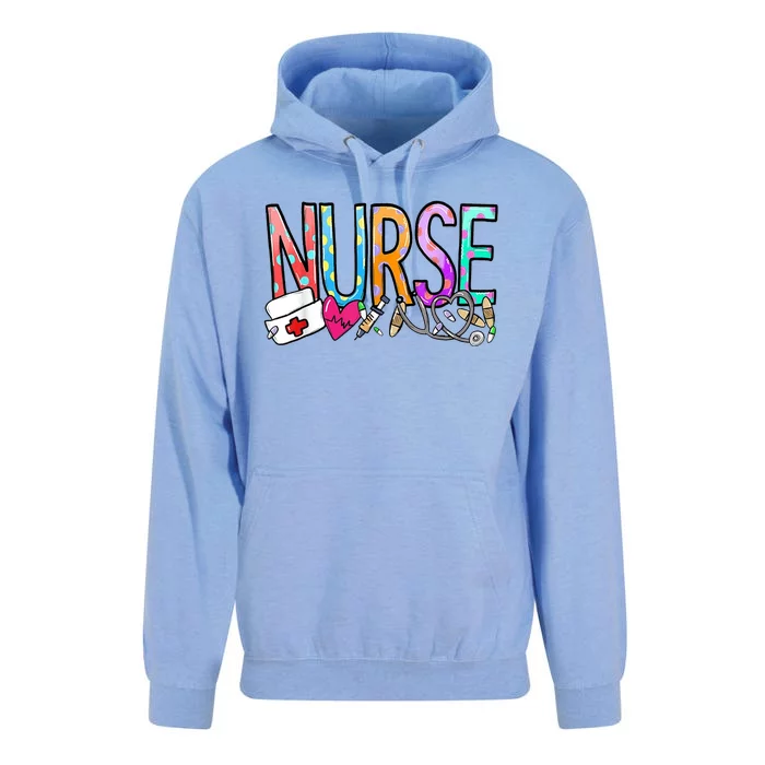 RN Nurse Colorful Gift Unisex Surf Hoodie