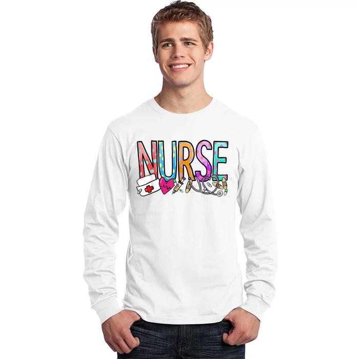 RN Nurse Colorful Gift Long Sleeve Shirt