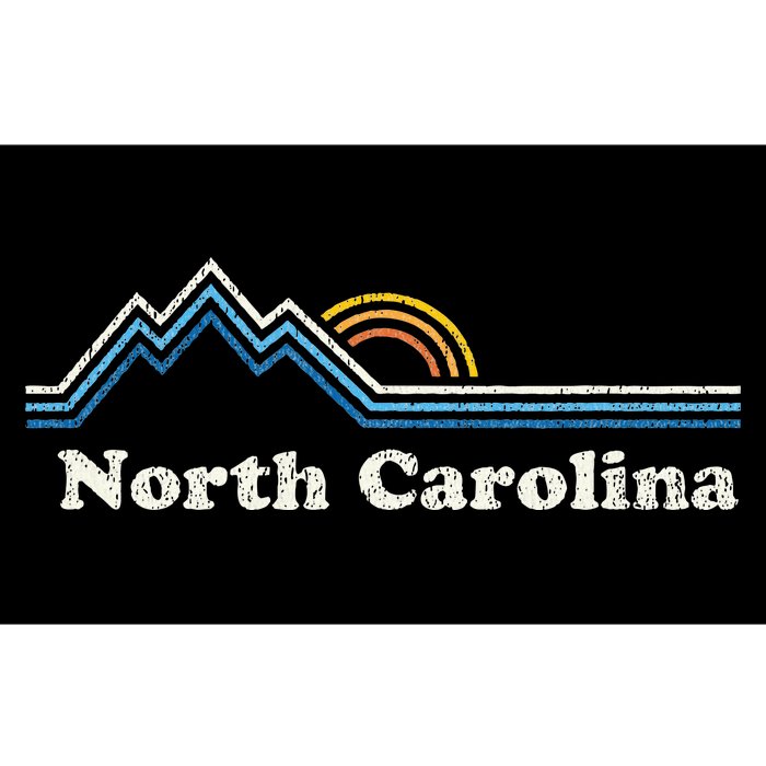 Retro North Carolina Nc Vintage Mountains Bumper Sticker