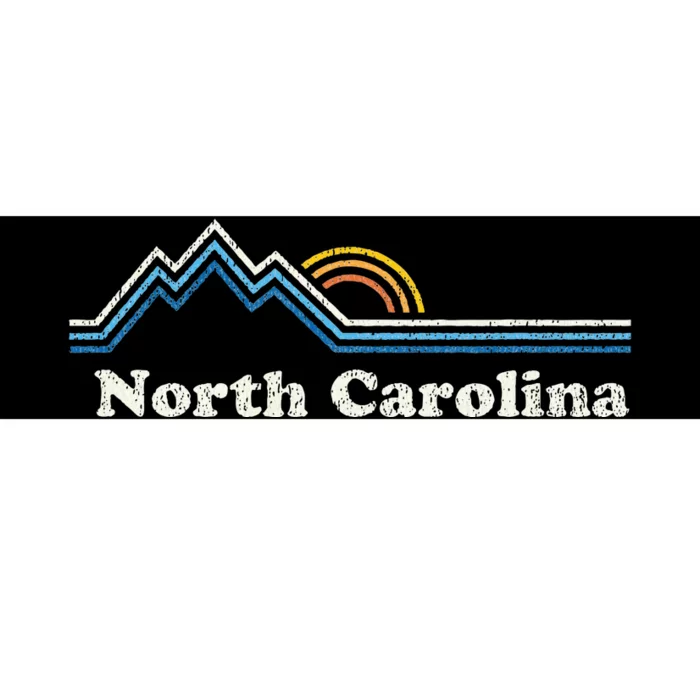 Retro North Carolina Nc Vintage Mountains Bumper Sticker