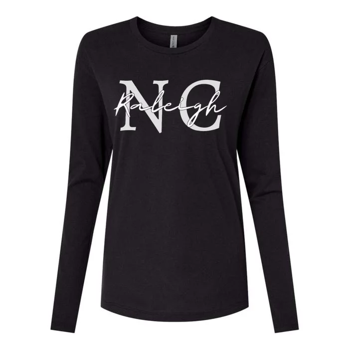 Raleigh North Carolina Vacation Travel NC Womens Cotton Relaxed Long Sleeve T-Shirt