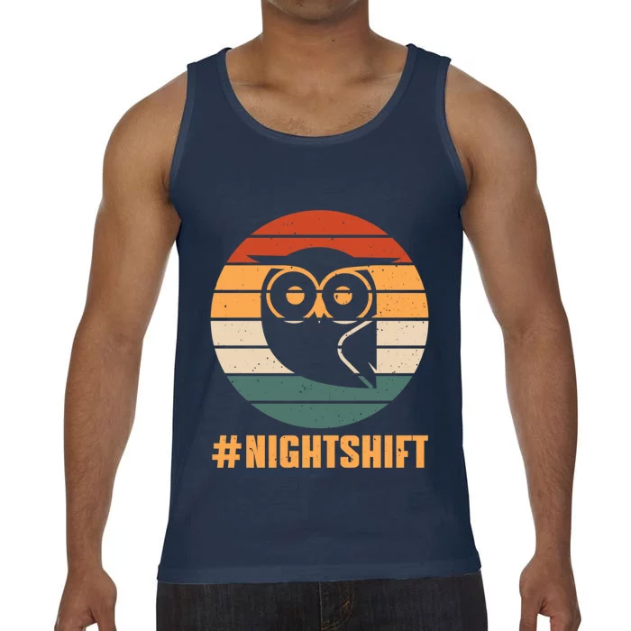 Retro Night Costume Night Shift Nursing Team Great Gift Comfort Colors® Tank Top