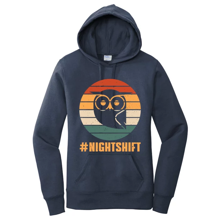 Retro Night Costume Night Shift Nursing Team Great Gift Women's Pullover Hoodie