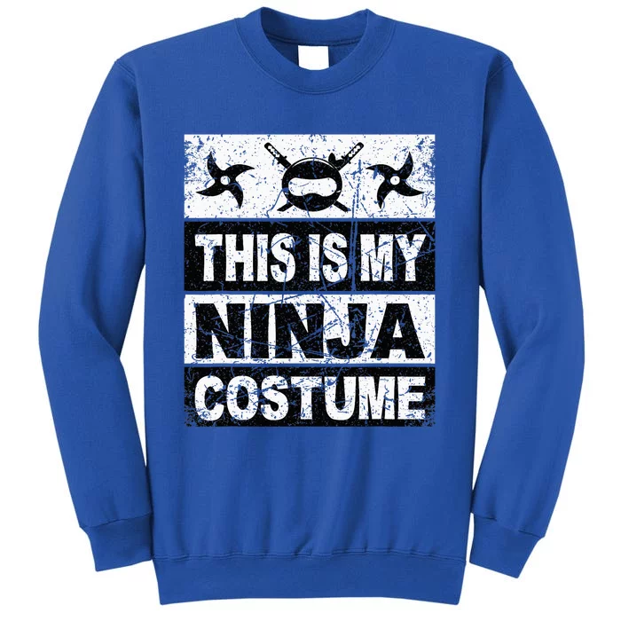 Retro Ninja Costume Halloween Tall Sweatshirt