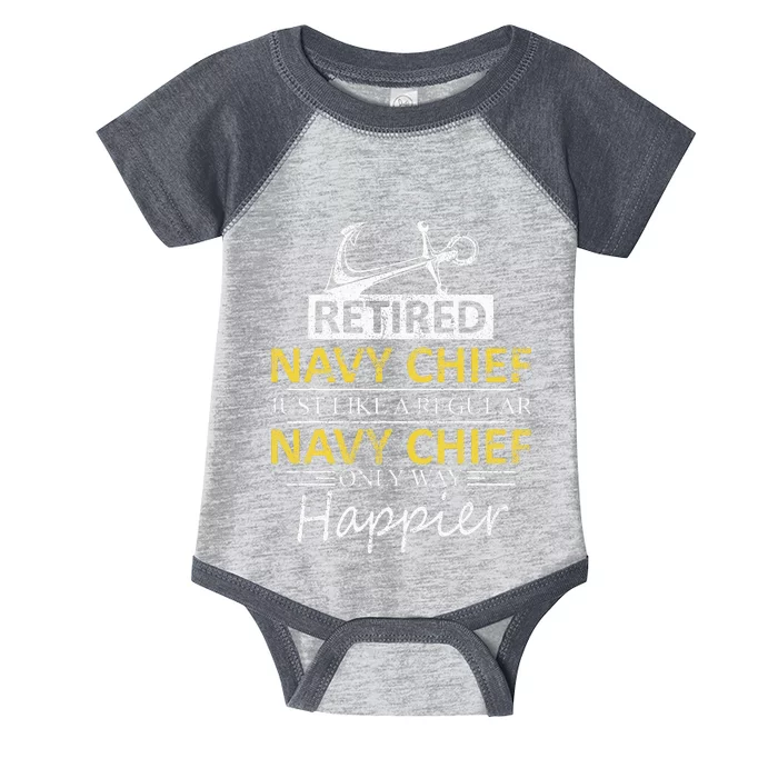 Retired Navy Chief Infant Baby Jersey Bodysuit