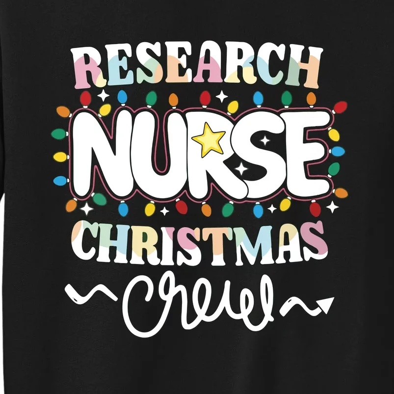 Research Nurse Christmas Crew Clinical Research Nursing Np Vneck Sweatshirt