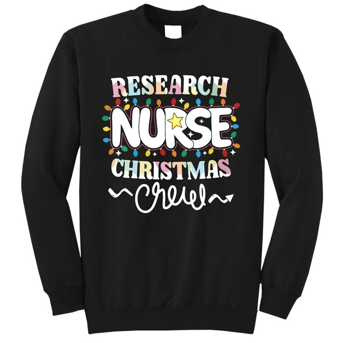 Research Nurse Christmas Crew Clinical Research Nursing Np Vneck Sweatshirt