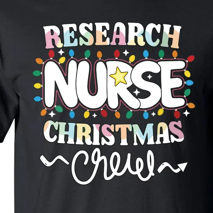 Research Nurse Christmas Crew Clinical Research Nursing Np Vneck Tall T-Shirt