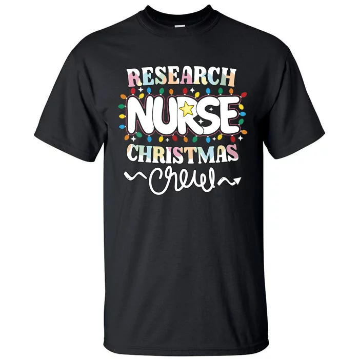 Research Nurse Christmas Crew Clinical Research Nursing Np Vneck Tall T-Shirt