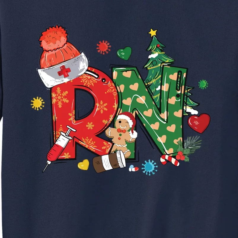 Registered Nurse Christmas Rn Festive Tall Sweatshirt