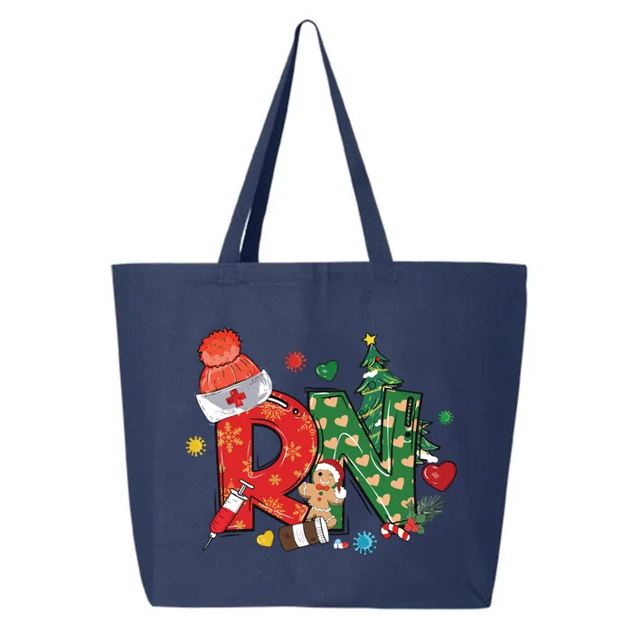 Registered Nurse Christmas Rn Festive 25L Jumbo Tote