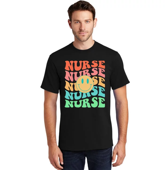 Retro Nurse Colorful Nurse Life Nurse's Day Tall T-Shirt