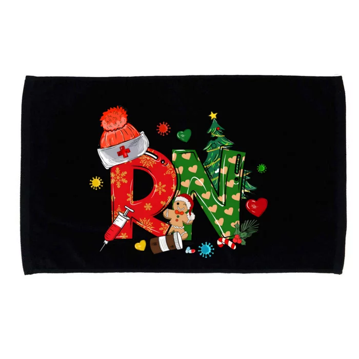 Registered Nurse Christmas Rn Festive Microfiber Hand Towel