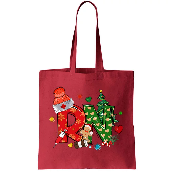 Registered Nurse Christmas Rn Festive Tote Bag