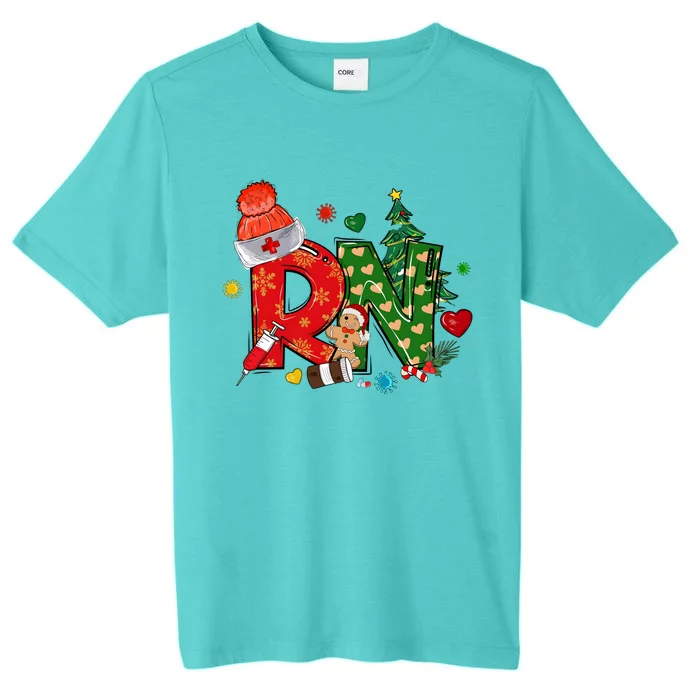 Registered Nurse Christmas Rn Festive ChromaSoft Performance T-Shirt