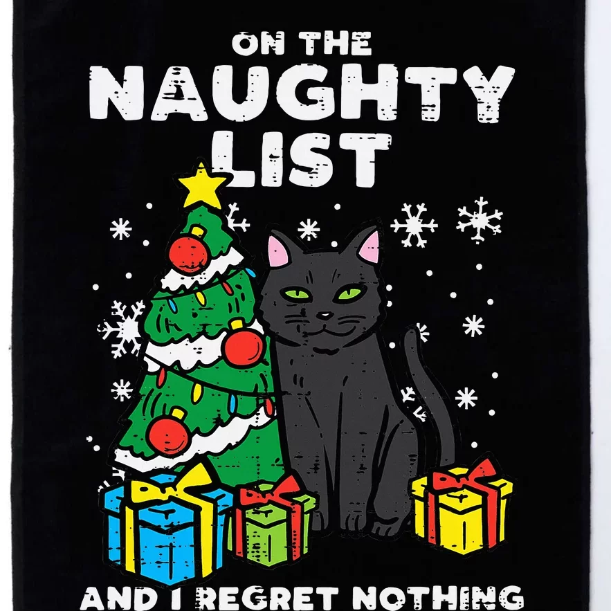 Regret Nothing Cat Fun Christmas Xmas Sweater Platinum Collection Golf Towel