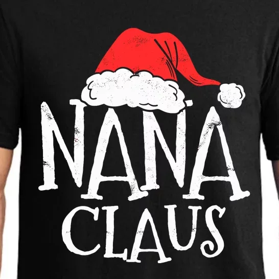 Retro Nana Claus Gift Funny Christmas Santa Costume Grandma Pajama Set