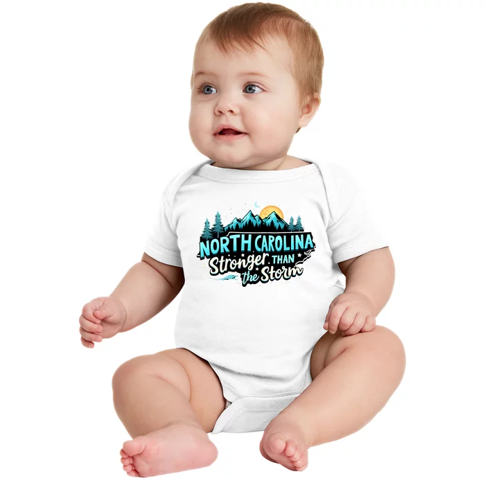 Retro North Carolina Strong Together Pray For North Carolina Baby Bodysuit