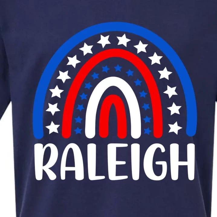 Raleigh North Carolina Gift I Love Raleigh Usa Gift Sueded Cloud Jersey T-Shirt