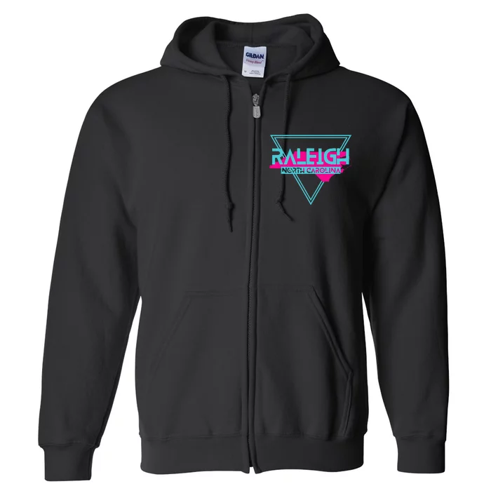 Raleigh North Carolina Triangle Nc Souvenirs Full Zip Hoodie