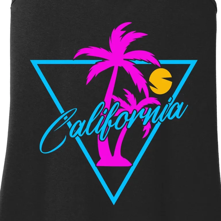 Retro Neon California Graphic Ladies Essential Tank