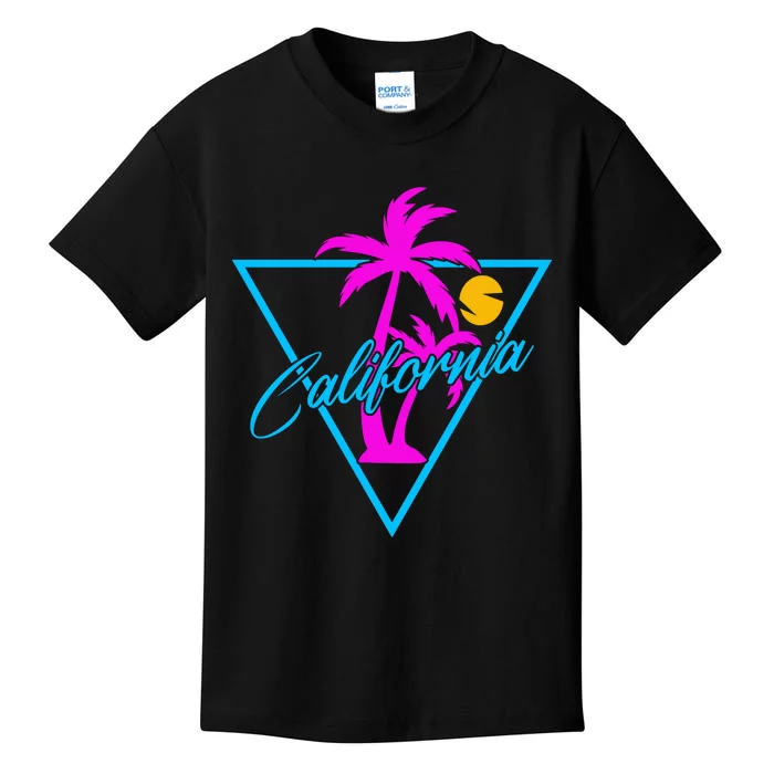 Retro Neon California Graphic Kids T-Shirt