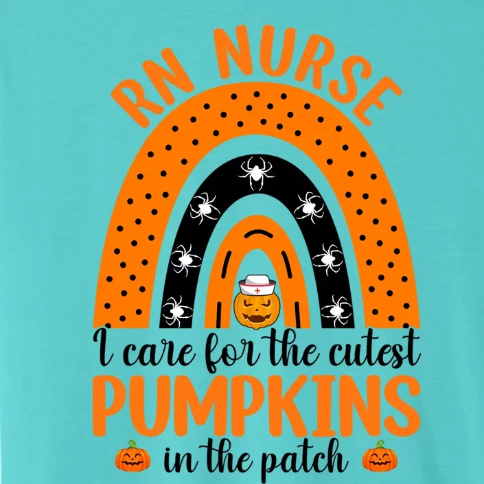 Rn Nurse Cutest Pumpkins Rainbow Halloween Spider Gift ChromaSoft Performance T-Shirt