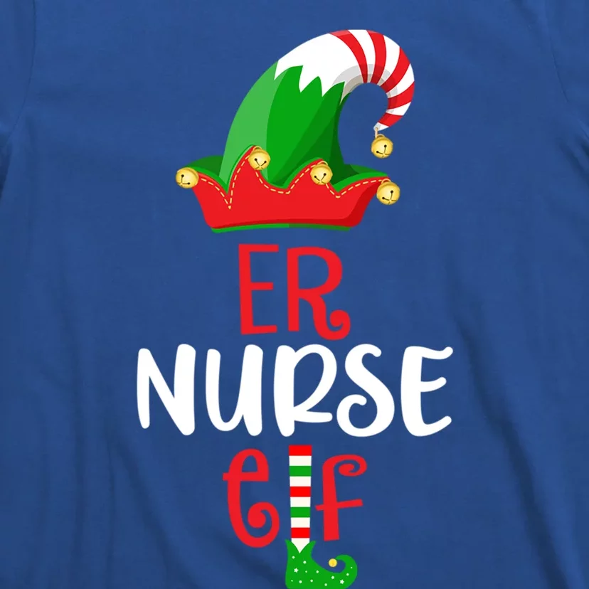 Rn Nursing Christmas Er Icu Picu Elf Nurse Xmas Gift T-Shirt