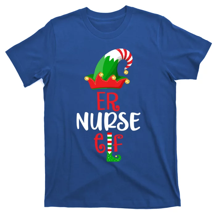 Rn Nursing Christmas Er Icu Picu Elf Nurse Xmas Gift T-Shirt