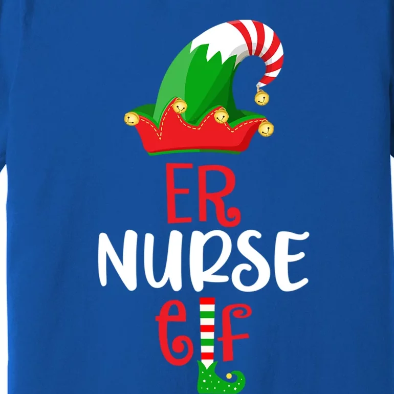 Rn Nursing Christmas Er Icu Picu Elf Nurse Xmas Gift Premium T-Shirt