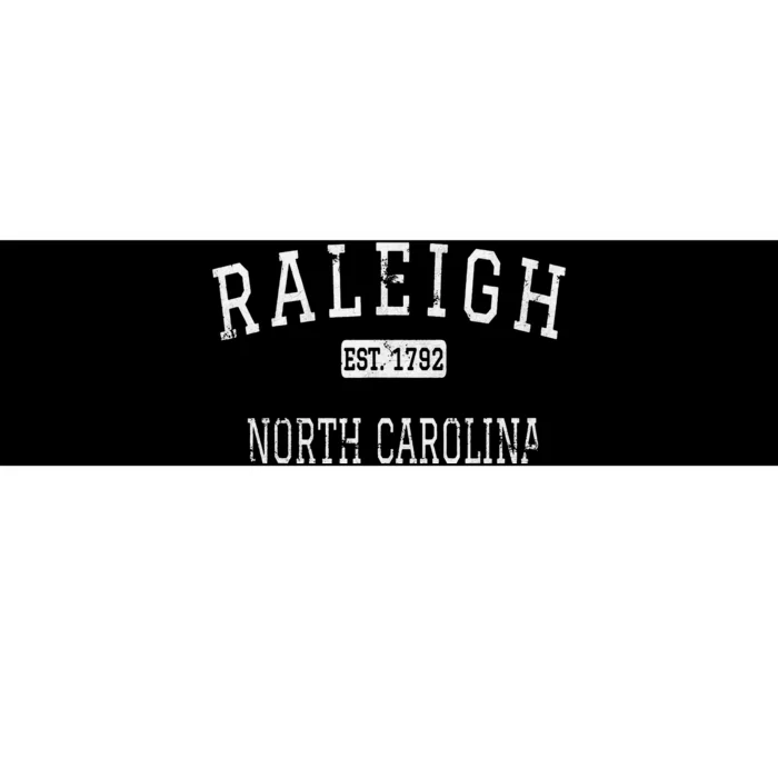 Raleigh North Carolina NC Vintage Bumper Sticker