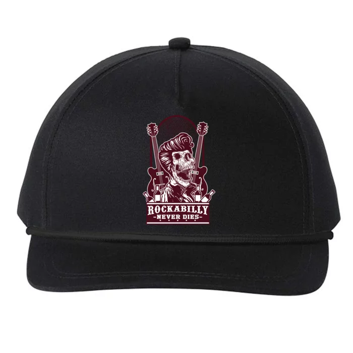 Rockabilly Never Dies Snapback Five-Panel Rope Hat